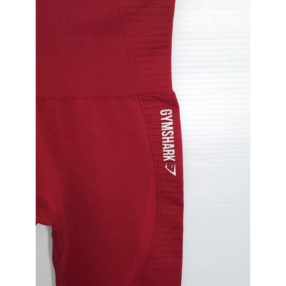 GymShark Women's Red Nylon Elastane Seamless Leggings Size M 1126 - Picture 9 of 14